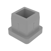 Cateksss 15x15 Mm Düz İç Profil Tapası Ral7035 - 34 Lü Paket Gri