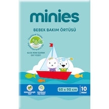 Minies Bebek Bakım Örtüsü 10 Adet 60 X 90 Cm 4 Adet
