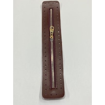 Karantuhafiye Derili Fermuar / Çanta Fermuarı / Kapak Fermuar 30 Cm Bordo Bordo