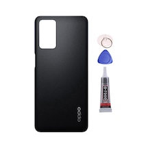 Oppo A55 Siyah Arka Kapak Batarya Kapağı Pil Kapağı Yapışkan Ve Sökme Aparatıyla Beraber Full Set Siyah