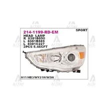 DEPO 214-1199L-LD-EM Ön Far Sol- Mitsubishi Asx 10-