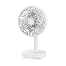 Yunboo 6.5" Masif Hava Akışlı Şarjlı Titreşimli Masa Üstü Fanı - 3 Hız Ayarı Ve 4000mah Pil Beyaz