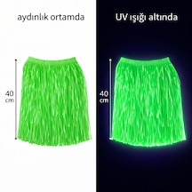 Neon Yeşil Hawaii Parti Eteği 40 Cm 5691