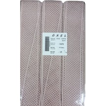 Dantel Polyester Güpür Bant Pudra 15 Metre En 3 Cm On-1651-pu