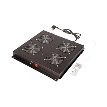 Lande 4 Fanlı Fan Modülü Termostatlı Siyah