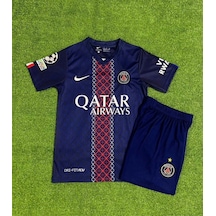 Paris Saint-germain O. Dembélé 10 Çocuk Futbol Forması Mavi Çok Renkli