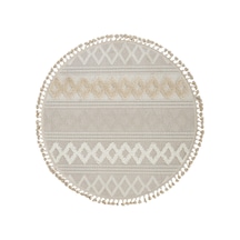 Dolce Vita Halı Jakarta 451 Ivory Beige Yuvarlak Halı Özel Ölçü Bej