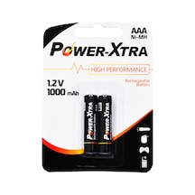Power-Xtra 1000 mAh Blister AAA Ni-MH Şarj Edilebilir Pil 2'li