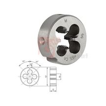 Völkel M20x1.5 Pafta Din223. İnce Diş