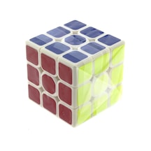 Beyaz Zemin Üzeri Renkli Zeka Küpü 3x3x3-5,5 Cm