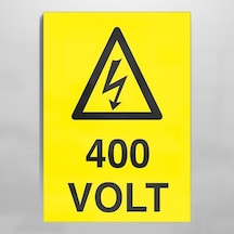 400 Volt Uyarı Levhası 60x90cm
