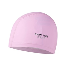 Yetişkin Erkekler Ve Kadınlar İçin Pu Kaplamalı Su Geçirmez Genişletilmiş Yüzme Şapkası Pembe