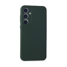 Samsung Galaxy  Uyumlu,  A35 5g Kılıf First Silikon - Koyu Yeşil
