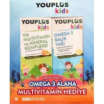 Youplus Kids Omega 3 Balık Yağı 150 Ml + Kids Vm 150 Ml - Omega 3 Alana Multivitamin Hediye Etiketli