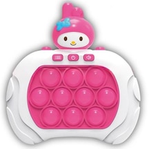 Sanrio Kuromi My Melody Figürlü Işıklı Müzikli Popit Eğitici Oyuncak Fast Push Elektronik Popit