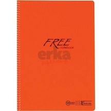 Keskin Color Free - A4 120 Yaprak Çizgili Defter Spiralli Pp Kapa