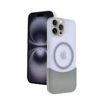 Joko - 767 - Apple iPhone Uyumlu 15 Pro Max Velar Magsafe Kapak - - Ilkestor - Natural Grey