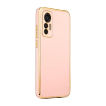 Zore Mi 12 Lite Kılıf Bark Kapak - Rose Gold Rose Gold