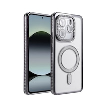 Xiaomi Redmi Note 14 4g Uyumlu Joke Simli Magneticsafe Kılıf - Siyah