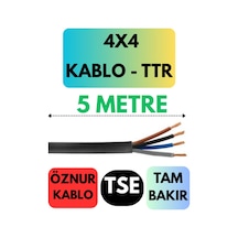 Öznur 4x4 Ttr Kablo Metre Seçenekli Siyah - 5 Metre