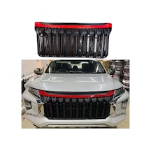 Mitsubishi L200 Ön Panjur Izgara Kırmızı Çizgili Siyah 2019-2021 Mitsubishi L200 Ön Panjur Izgara Kırmızı Çizgili Siyah 2019-2021