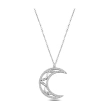 Zirkon Taşlı Hilal Model Kadın Gümüş Kolye Gklgmshllm1-Gms (511833959)