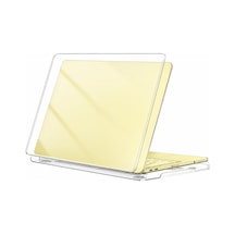 Novstrap Apple Macbook Neo 13 İnç A18 Çip A3404 İle Uyumlu Kılıf Sert Parlak Koruma Kapağı Şeffaf