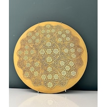 Decorıum Cam Duvar Pano Gold 2