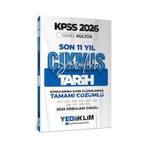 Yediiklim 2026 Kpss Kültür Tarih Konularına Göre Tamamı Çözümlü Son 11 Yıl Çıkmış Sorular Sku: Zeusstk3368102207