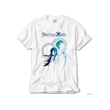 Steins Gate Beyaz Tişört Beyaz