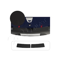 Dacia Sandero Uyumlu 2012-2020 Abs Arka Tampon Üstü Koruma 2 Parça