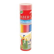 Faber 24'lü Kuru Boya Kalemi Metal Tüp Beyaz