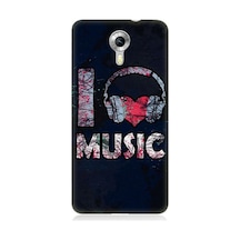 General Mobile Discovery 4g Uyumlu I Love Music Desenli Silikon Kılıf