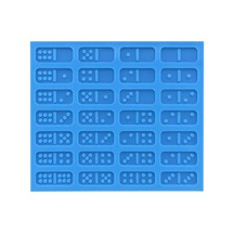 Domino Taşları Oyun Epoksi Silikon Kalıbı