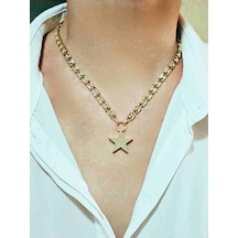 14k Mikron Altn Kaplama Star Kolye Altın