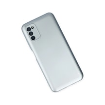 Bezos Samsung Galaxy A03s Kılıf Nano İçi Kadife Silikon - Sky Blue Bzs01