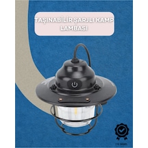 Dış Mekan İçin Şık Led Fener 4400mah Pil, Ipx4 Su Geçirmez, Asılabilir Şeffaf