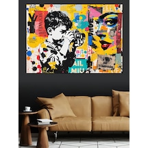 Graffiti Çocuk Sanatı Dekoratif Kanvas - Mdf Ahşap Tablo