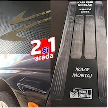 Peugeot 2008 Kapı Eşiği Set + Çamurluk Vent Krom Görsel