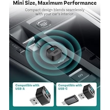 Ottocast Mini Pico Kablosuz Carplay Ve Android Otomatik Adaptör, Çift Kablosuz Dönüşüm, Wi-fi 6, Bluetooth 5.4, Ultra Kompakt, Tek Tuşla Telefon Anahtarı