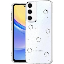 Mey İthalat Samsung Uyumlu Galaxy A35 5g Fiyonk Desenli Kapak - Desen 8 Şeffaf