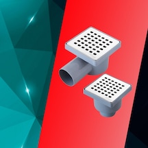 Beyco Klapeli Kromajlı Yer Süzgeci 10x10 32 Mm Yandan Çıkışlı