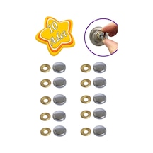 10 Adet Vida Kapatıcı Kapağı 15 Mm Metal Vida Tapası Tıpası Dekoratif Vida Gizleyici Krom