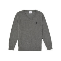 U.s. Polo Assn. Erkek Çocuk Gri Melanj Kazak /triko 50315611-vr086 Gri Melanj