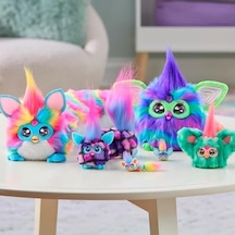 Furby Dj Furblets -cup-cake Mini Elektronik Pelüş Oyuncak Eğlenceli Uzatılabilir Ses Efektleri Ve Müzikler Furbish Konuşur Beyaz Ve Pembe 000 Açık Krem
