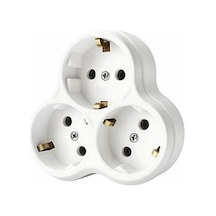 Golyat 3 Lü Topraklı Priz Çoklayıcı Fiş,16a, 250v Elektrik Değeri, Maksimum 3600w Güç Kapasitesi, Dayanıklı Plastik Gövde, Güvenli, Elektrik Dağıtımı, Ev, Ofis Ve İş Yerleri İçin İdeal