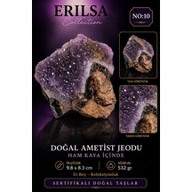 Sertifikalı Doğal Ametist Jeodu Taşı Kütle Büyük Boy Kristal Küme 34967562