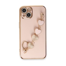 Apple iPhone Uyumlu 14 - Kılıf Esila Silikon - Pudra
