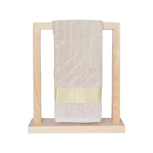 Vos Versa Bursa Varak Serisi 50x90cm %100 Pamuk Yüz Havlusu Vizon Vvhm0015-372 - Vizon