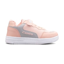 Lento Ortopedik Rahat Kız Çocuk Spor Ayakkabı Sneaker Pudra/buz Filet Lento A-25 Gri - Pudra